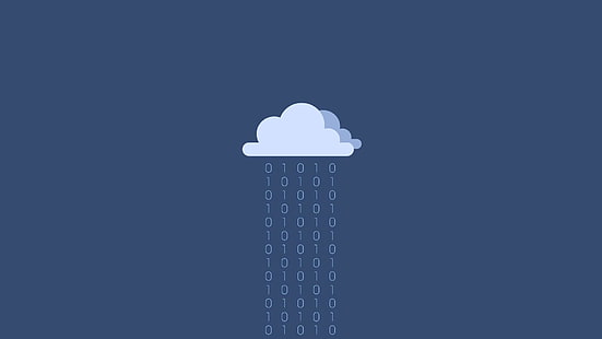 chmura, icloud, binarne, kod, zabawne, Tapety HD HD wallpaper