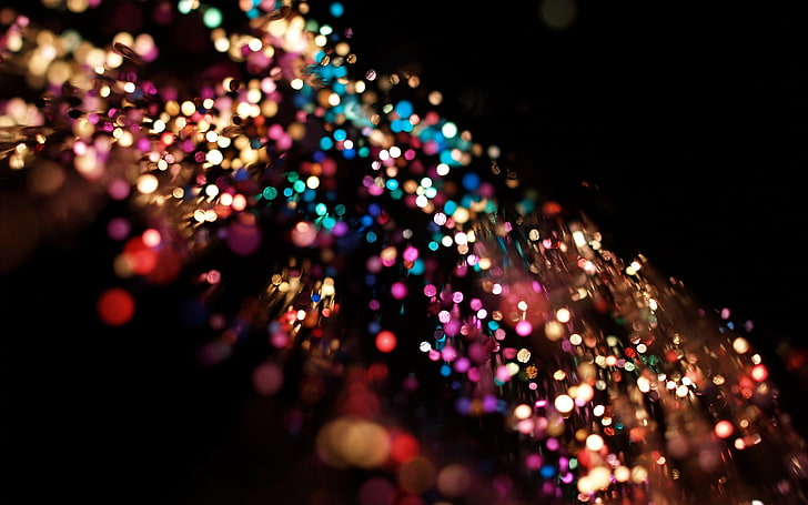 фотография на bokey на светлини, боке, цветни, размазани, светлини, дълбочина на рязкост, HD тапет
