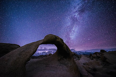 Gran Cañón, Vía Láctea, estrellas, naturaleza, Fondo de pantalla HD HD wallpaper