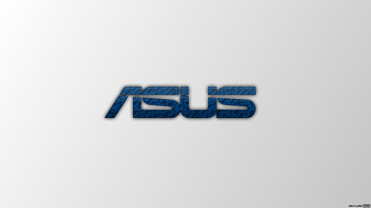 Logo ASUS, ASUS, typografia, proste tło, Tapety HD