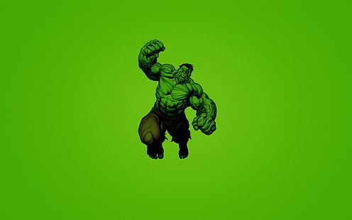 El increíble fondo de pantalla de Hulk, verde, ficción, ira, Hulk, maravilla, Fondo de pantalla HD HD wallpaper