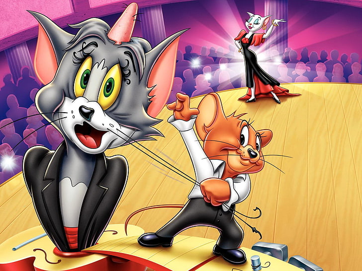 Tom And Jerry Tales, Tom and Jerry illustration, dibujos animados, gracioso, dibujos animados, jerry, tomcat, Fondo de pantalla HD