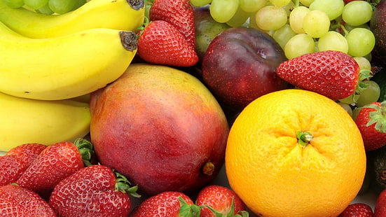 owoc, jabłko, gruszka, jedzenie, witamina, pyszne, świeże, zdrowe, produkować, soczyste, dieta, słodkie, owoce, cytrusowe, brzoskwinia, dojrzałe, jadalne owoce, pomarańczowy, organiczne, żółte, zdrowie, wegetariańskie, odżywianie, ziarnkowe, cytryna jedzenie, świeżość, deser, przekąska, banan, smaczny, surowy, jeść, kolor, naturalny, sok, składnik, jabłka, winogrono, tropikalny, Tapety HD HD wallpaper