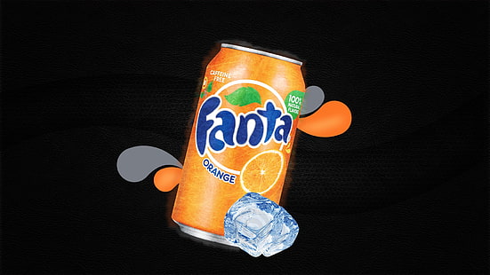 Fanta drinking can, drink, Fanta, can, HD wallpaper HD wallpaper