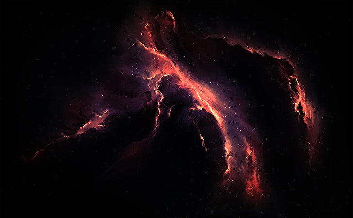Red and black galaxy wallpaper, space, light, nebula, lights, fiction,  patterns, HD wallpaper | Wallpaperbetter