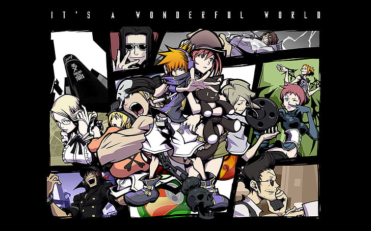 The World Ends with You It's a Wonderful World HD, videospel, the, world, s, a, with, you, underbart, det, slutar, HD tapet