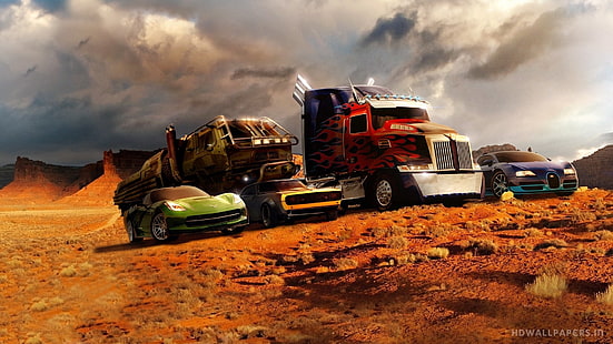 Fondo de pantalla de Transformers, Transformers, Transformers: Age of Extinction, Crosshairs (transformadores), Optimus Prime, Fondo de pantalla HD HD wallpaper
