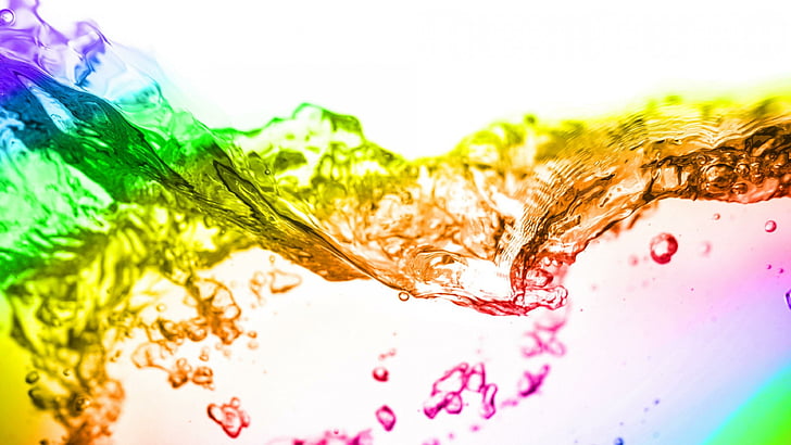 water, colorful, colors, HD wallpaper
