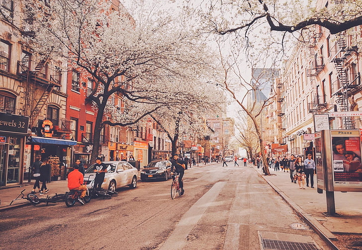 مدينة نيويورك ، ربيع، خلفية HD