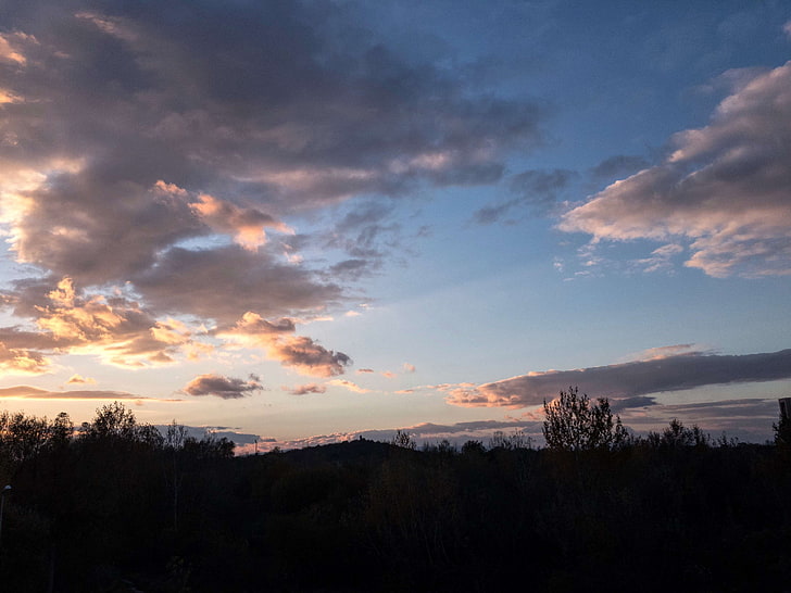 เมฆ, iphone 6s, ท้องฟ้า, สโลวาเกีย, พระอาทิตย์ตก, วอลล์เปเปอร์ HD