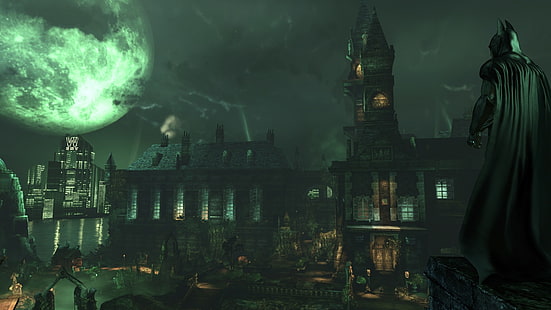 Бэтмен, Batman: Arkham Asylum, видеоигры, Rocksteady Studios, HD обои HD wallpaper