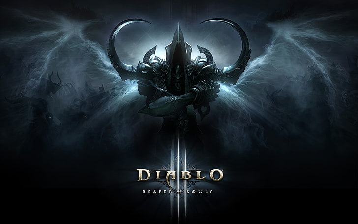 Diablo Reaper of Souls digitale Tapete, Blizzard, Diablo III, Hintergrund, Blizzard Entertainment, Reaper, Videospiel, Reaper of Souls, Diablo III: Reaper of Souls, Erweiterungsset, Niemand kann den Tod aufhalten, Malthael Engel des Todes, Engel des TodesMalthael, HD-Hintergrundbild