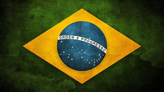 ブラジルの国旗、ブラジルの国旗、 HDデスクトップの壁紙 HD wallpaper