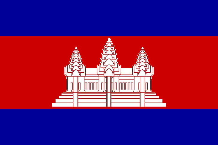 2000px флаг Камбоджи svg, HD обои