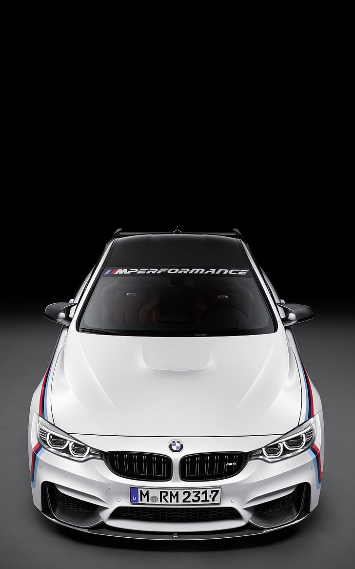 mobil Mercedes-Benz putih, BMW M4, mobil, latar belakang sederhana, kendaraan, tampilan potret, Wallpaper HD, wallpaper seluler
