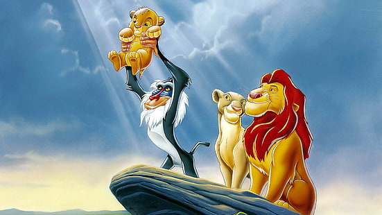 der König der Löwen, Simba Hintergründe, Narbe, Mufasa, Sarabi, Rafiki, HD-Hintergrundbild HD wallpaper