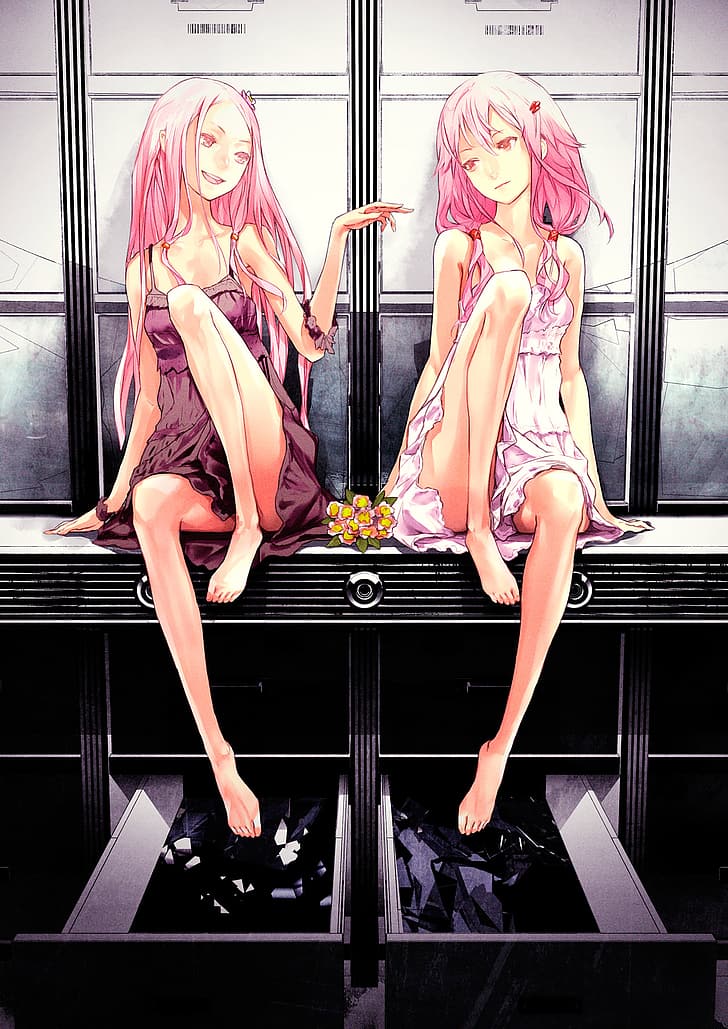 Guilty Crown, anime, affichage de portrait, Inori Yuzuriha, Fond d'écran HD, fond d'écran de téléphone