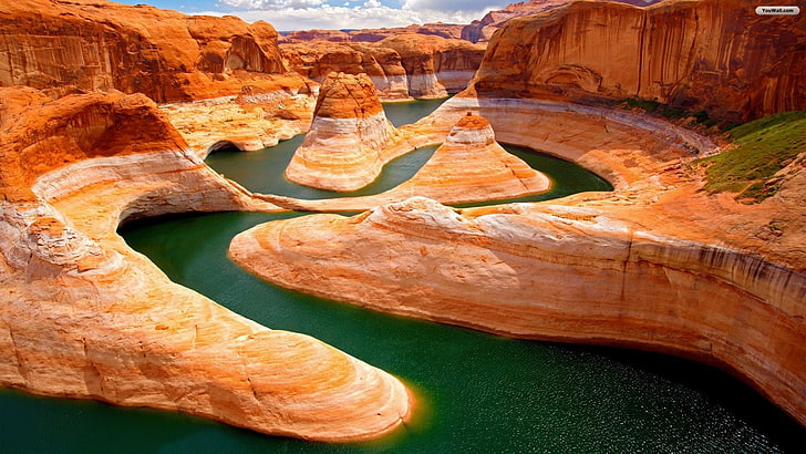 river, canyon, nature, landscape, Utah, HD wallpaper