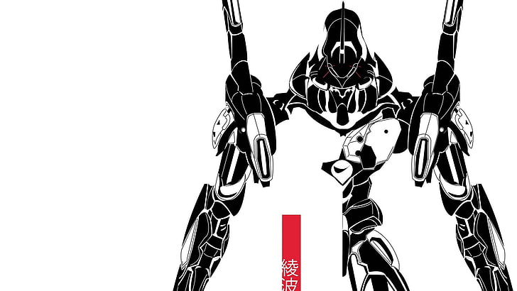 schwarze Roboterillustration, Neon Genesis Evangelion, EVA Unit 01, mech, HD-Hintergrundbild