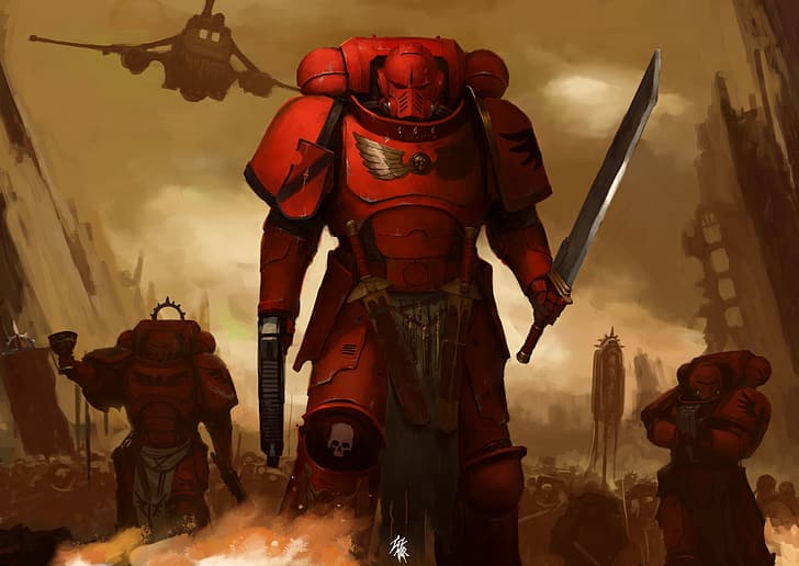 Warhammer 40.000, 40k, Malaikat Darah, Wallpaper HD