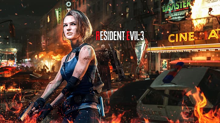 Resident Evil, Resident evil 3, Resident Evil 3 Remake, Jill Valentine, videogiochi, Sfondo HD