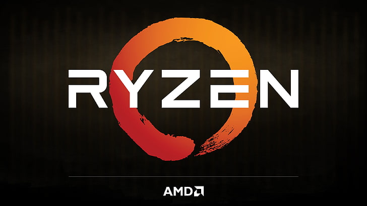 AMD Ryzen логотип, AMD, RYZEN, HD обои