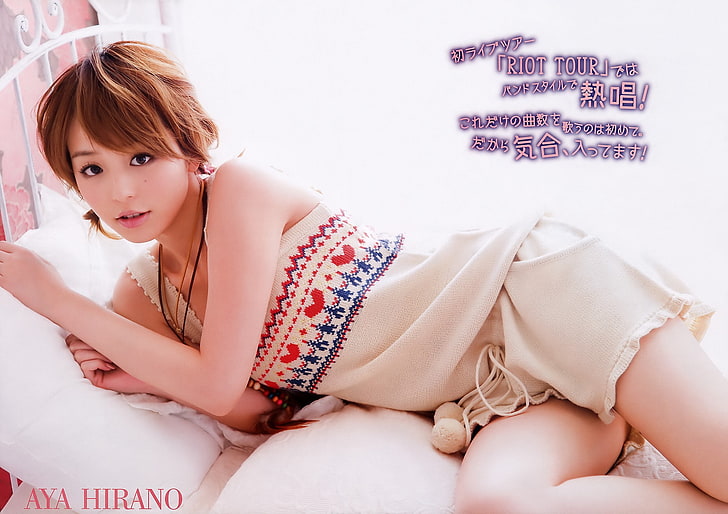 Aya Hirano, Asia, wanita, model, Wallpaper HD