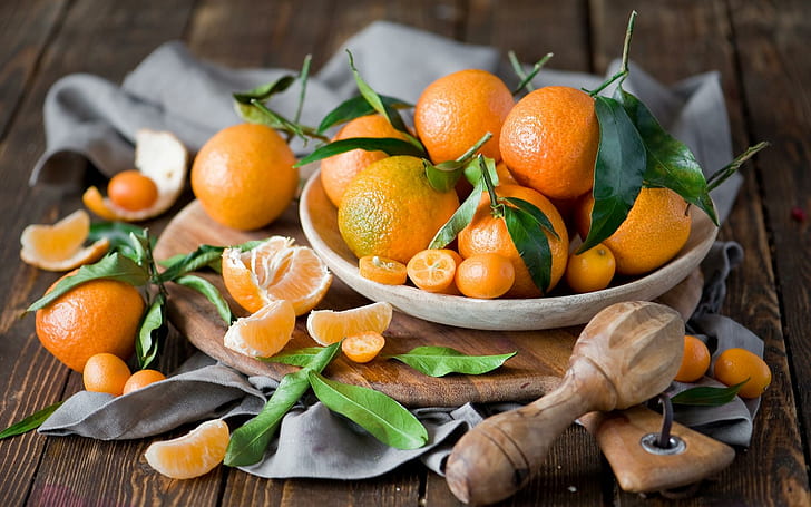 Mandarinas, tangerinas laranja, fotografia, 1920x1200, mandarim, HD papel de parede