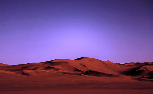Öken på natten, öken sand, natur, öken, natt, HD tapet HD wallpaper