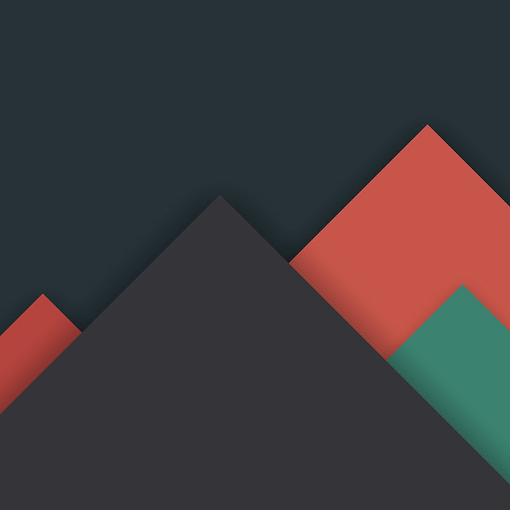 illustration de montagnes marron et orange, Android, rouge, conception, ligne, minimal, brun, rayures, abstraction, matériel, 5.0.Sucette, Fond d'écran HD