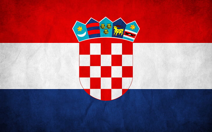 The Republic of Croatia Flag, france soccer team logo, background, croatia flag, HD wallpaper