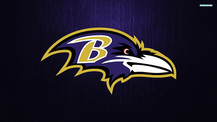 Baltimore Ravens, logotyp, nfl, HD tapet