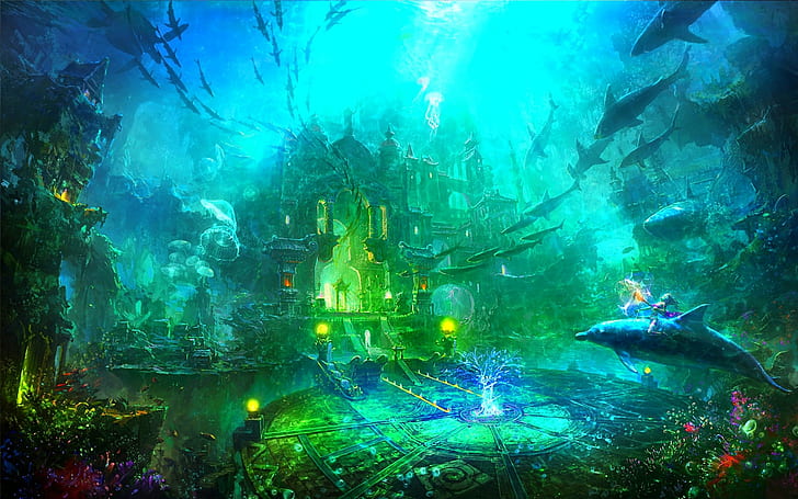 Underwater city HD wallpapers free download | Wallpaperbetter
