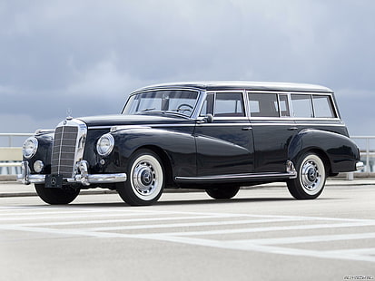 1956 Mercedes 300c Station Wagon di Binz, personalizzato, carro, vintage, classico, stazione, binz, 1956, 300c, antico, mercedes, Sfondo HD HD wallpaper