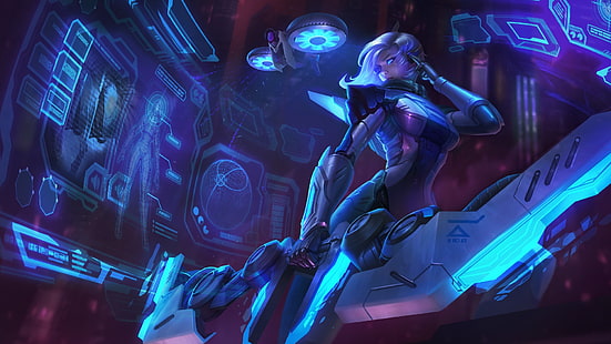 Tapeta postaci z Overwatch, League of Legends, Project Skins, Ashe, ADC, Attack Damage Carry, Tapety HD HD wallpaper