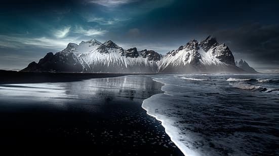 oscuro, naturaleza, isla, frío, agua, aire libre, Fondo de pantalla HD HD wallpaper
