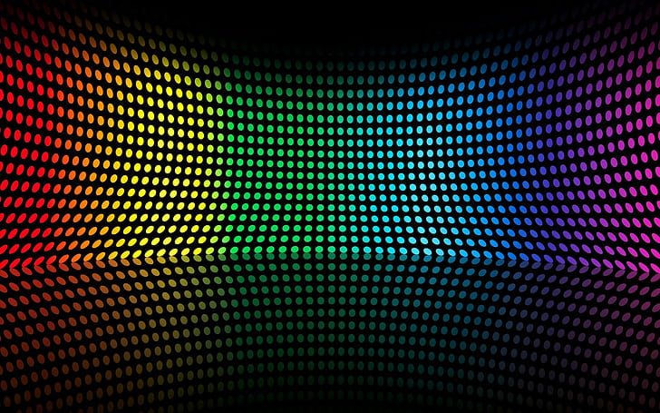 Dots Colorful HD, digital/artwork, colorful, dots, HD wallpaper