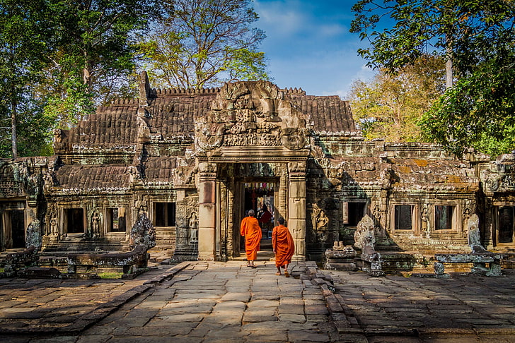 Ангкор-Ват, Камбоджа, Сием Рип, HD обои
