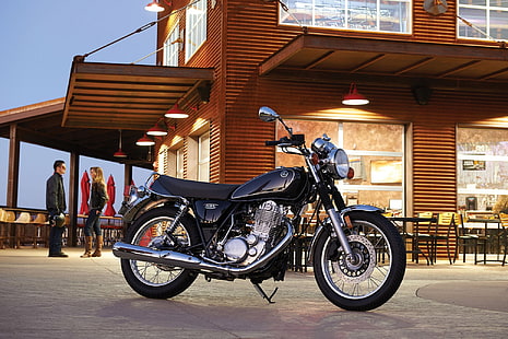 2015, bici, moto, moto, sr400, yamaha, Sfondo HD HD wallpaper