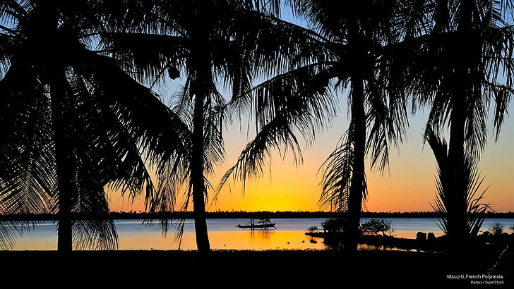 Maupiti, Polynésie française, Îles, Fond d'écran HD