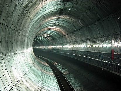 Künstlich hergestellt, Tunnel, U-Bahn, U-Bahn, HD-Hintergrundbild HD wallpaper