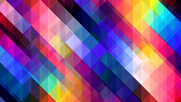 плитка, узор, линия, квадрат, красочно, фрактал, графика, многоцветный, HD обои