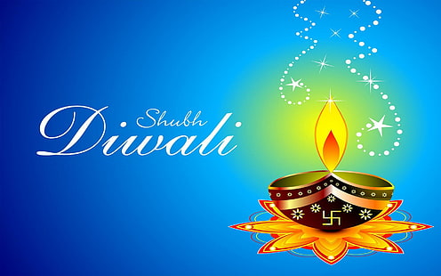 Festival indiano Subh Diwali Diya Sfondo di alta qualità, shubli diwali, diwali, lampada, decorazioni, festival, vacanze, Sfondo HD HD wallpaper