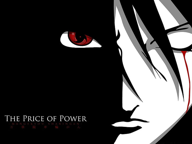Fond d'écran Naruto Uchiha, Naruto Shippuuden, anime, Sharingan, vecteurs anime, Uchiha Sasuke, yeux rouges, yeux saignants, Fond d'écran HD
