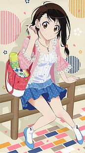 Anime, fofa, vestido, menina, cabelo, Kosaki, longo, Nisekoi, Onodera, HD papel de parede HD wallpaper