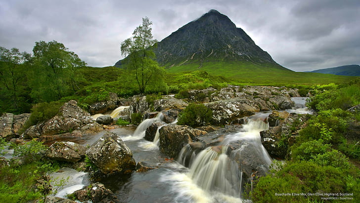 Buachaille Etive Mor, Glen Etive, Highland, Scotland, Nature, HD wallpaper