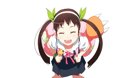 Serie Monogatari, Hachikuji Mayoi, anime girls, twintails, Sfondo HD HD wallpaper