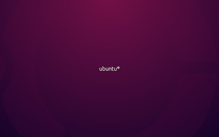 Ubuntu Purple, ubuntu logo, ubuntu, background, purple, tech, system, HD wallpaper