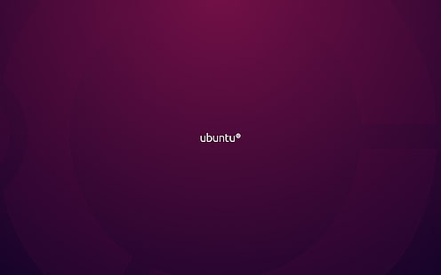 Ubuntu紫、ubuntuロゴ、ubuntu、背景、紫、技術、システム、 HDデスクトップの壁紙 HD wallpaper