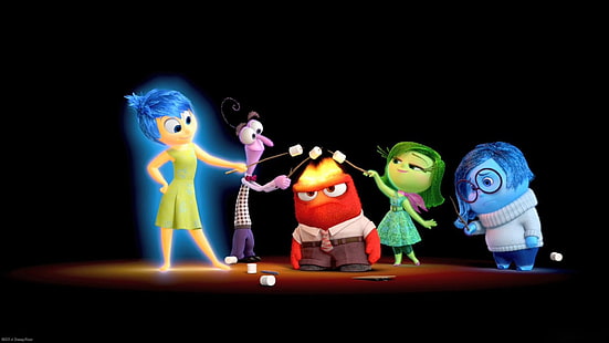 Movie, Inside Out, Anger (Inside Out), Disgust (Inside Out), Fear (Inside Out), Joy (Inside Out), Sadness (Inside Out), HD wallpaper HD wallpaper